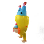 Adult Inflatable Handstand Clown Costume Halloween Upside Down Clown Inflatable Costume