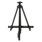Artist Easel Stand Ferroalloy Adjustable Folding Tripod Display Easel for Drawing Painting Black