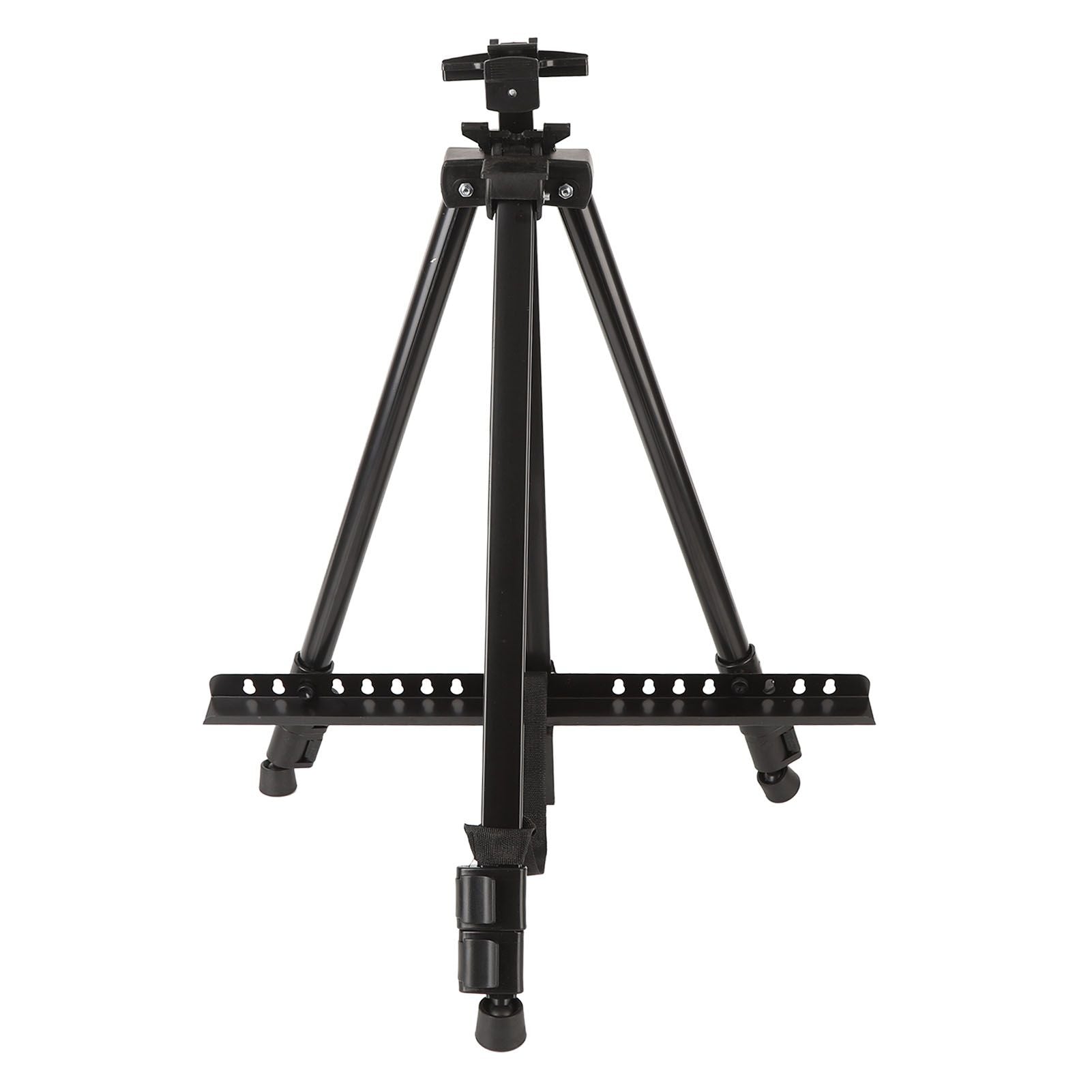 Artist Easel Stand Ferroalloy Adjustable Folding Tripod Display Easel for Drawing Painting Black