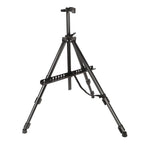 Artist Easel Stand Ferroalloy Adjustable Folding Tripod Display Easel for Drawing Painting Black