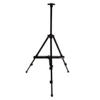 Artist Easel Stand Ferroalloy Adjustable Folding Tripod Display Easel for Drawing Painting Black