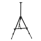 Artist Easel Stand Ferroalloy Adjustable Folding Tripod Display Easel for Drawing Painting Black