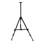 Artist Easel Stand Ferroalloy Adjustable Folding Tripod Display Easel for Drawing Painting Black
