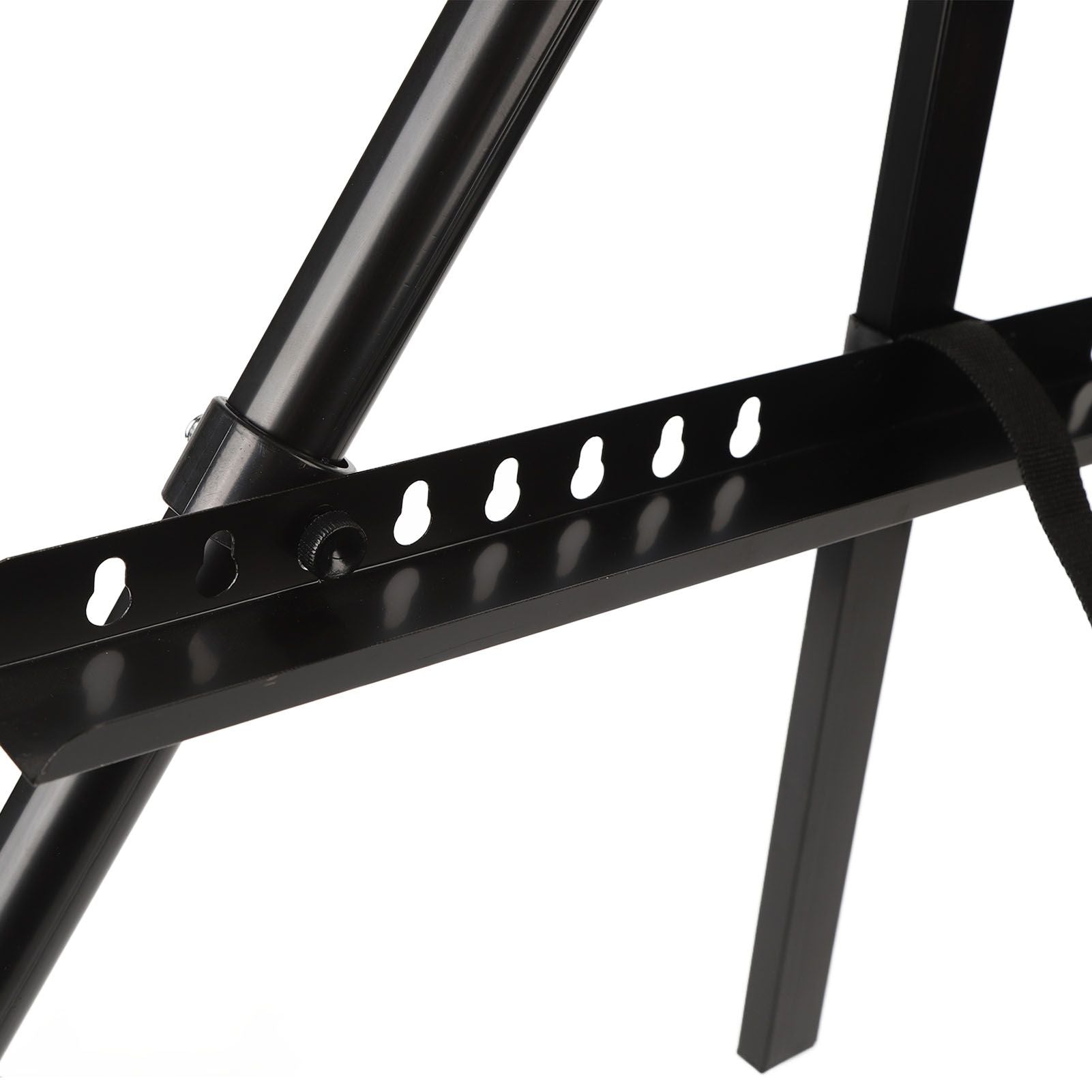 Artist Easel Stand Ferroalloy Adjustable Folding Tripod Display Easel for Drawing Painting Black