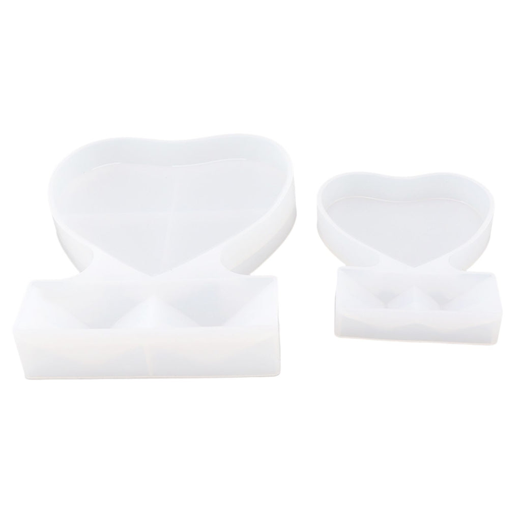 2PCS Heart Shape Photo Frame Mold Silicone Picture Mold DIY Personalized Photo Frame Mold for Home Decoration