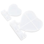 2PCS Heart Shape Photo Frame Mold Silicone Picture Mold DIY Personalized Photo Frame Mold for Home Decoration