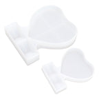 2PCS Heart Shape Photo Frame Mold Silicone Picture Mold DIY Personalized Photo Frame Mold for Home Decoration
