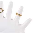 Ring Hand Holder All Round Display Fade Resistant Exquisite Hand Jewelry Display Stand for Bracelets Watches White