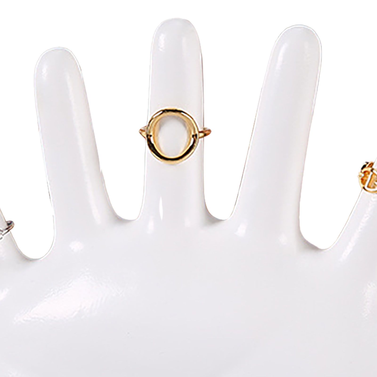Ring Hand Holder All Round Display Fade Resistant Exquisite Hand Jewelry Display Stand for Bracelets Watches White