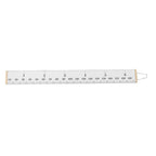 Kids Growth Chart Accurate Baby Height Growth Chart Ruler Removable Canvas Wall Hanging Measurement Chart for Home Classic White