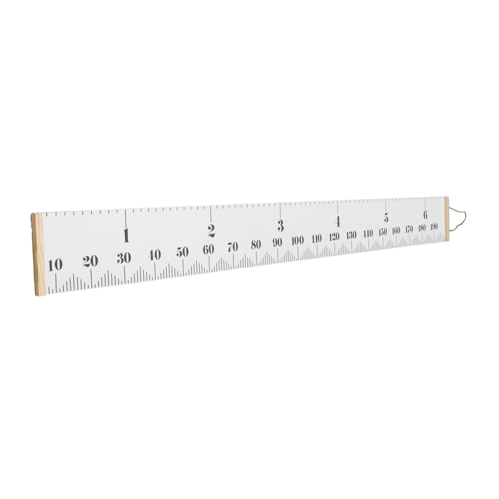 Kids Growth Chart Accurate Baby Height Growth Chart Ruler Removable Canvas Wall Hanging Measurement Chart for Home Classic White