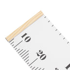 Kids Growth Chart Accurate Baby Height Growth Chart Ruler Removable Canvas Wall Hanging Measurement Chart for Home Classic White