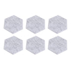 12PCS Hexagon Acoustic Panels High Density Sound Absorbing Panels Sound Proof Beveled Edge Wall Panels 14x12x7cm Light Gray