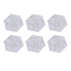 12PCS Hexagon Acoustic Panels High Density Sound Absorbing Panels Sound Proof Beveled Edge Wall Panels 14x12x7cm Light Gray
