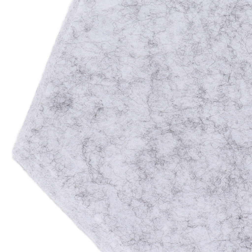 12PCS Hexagon Acoustic Panels High Density Sound Absorbing Panels Sound Proof Beveled Edge Wall Panels 14x12x7cm Light Gray