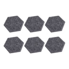 12PCS Hexagon Acoustic Panels High Density Sound Absorbing Panels Sound Proof Beveled Edge Wall Panels 14x12x7cm Dark Gray