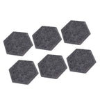 12PCS Hexagon Acoustic Panels High Density Sound Absorbing Panels Sound Proof Beveled Edge Wall Panels 14x12x7cm Dark Gray