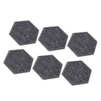 12PCS Hexagon Acoustic Panels High Density Sound Absorbing Panels Sound Proof Beveled Edge Wall Panels 14x12x7cm Dark Gray