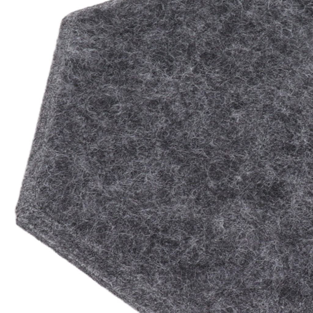 12PCS Hexagon Acoustic Panels High Density Sound Absorbing Panels Sound Proof Beveled Edge Wall Panels 14x12x7cm Dark Gray