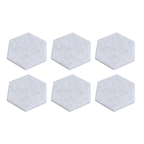 12PCS Hexagon Acoustic Panels High Density Sound Absorbing Panels Sound Proof Beveled Edge Wall Panels 14x12x7cm Silver Gray