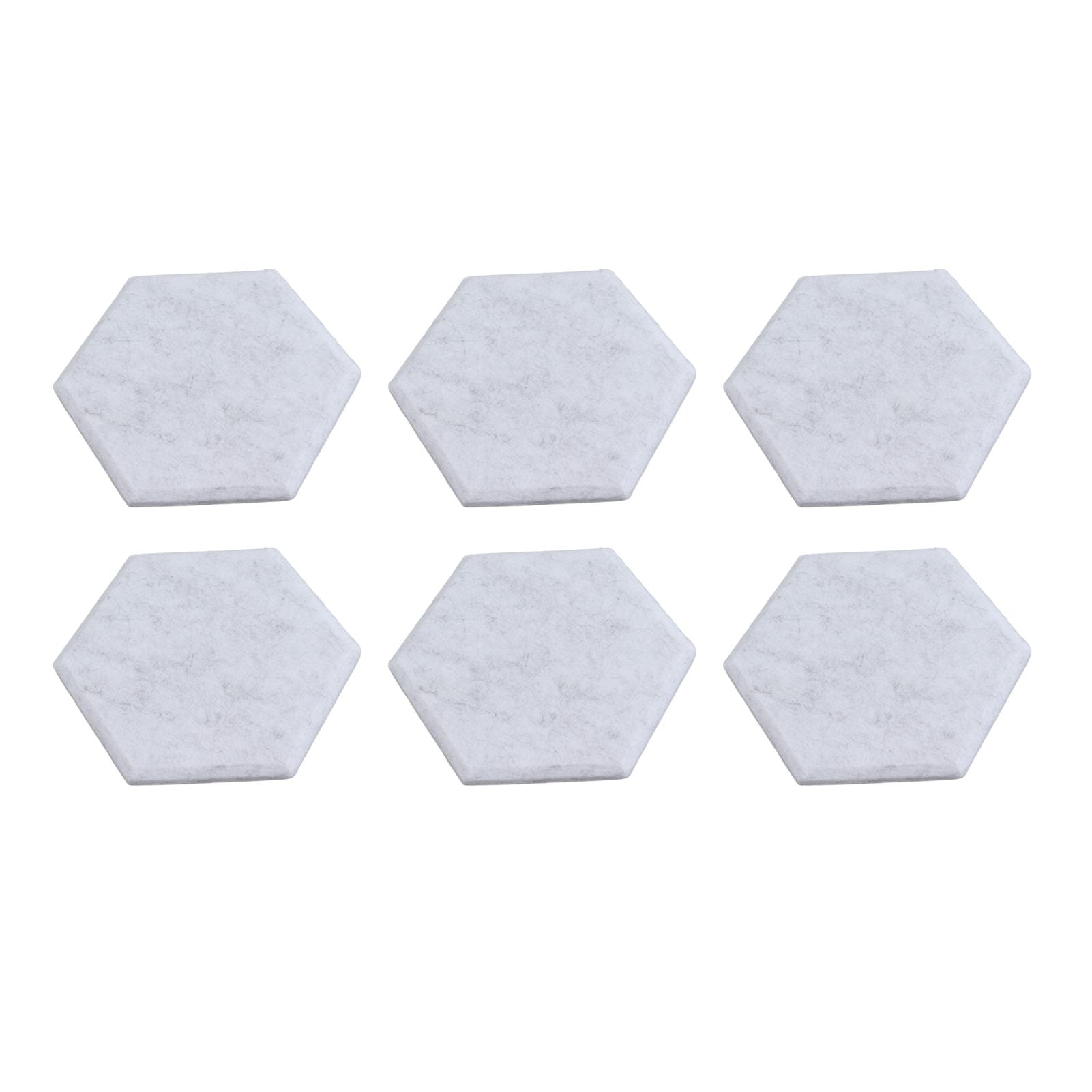 12PCS Hexagon Acoustic Panels High Density Sound Absorbing Panels Sound Proof Beveled Edge Wall Panels 14x12x7cm Silver Gray