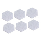 12PCS Hexagon Acoustic Panels High Density Sound Absorbing Panels Sound Proof Beveled Edge Wall Panels 14x12x7cm Silver Gray