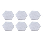 12PCS Hexagon Acoustic Panels High Density Sound Absorbing Panels Sound Proof Beveled Edge Wall Panels 14x12x7cm Silver Gray