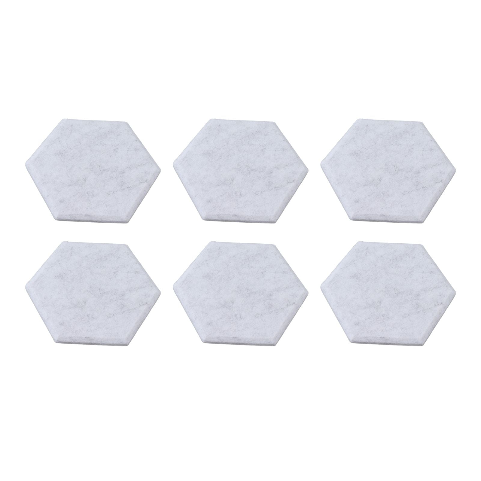 12PCS Hexagon Acoustic Panels High Density Sound Absorbing Panels Sound Proof Beveled Edge Wall Panels 14x12x7cm Silver Gray