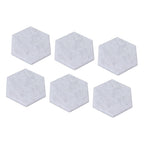 12PCS Hexagon Acoustic Panels High Density Sound Absorbing Panels Sound Proof Beveled Edge Wall Panels 14x12x7cm Silver Gray