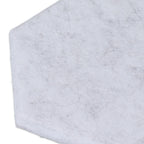 12PCS Hexagon Acoustic Panels High Density Sound Absorbing Panels Sound Proof Beveled Edge Wall Panels 14x12x7cm Silver Gray