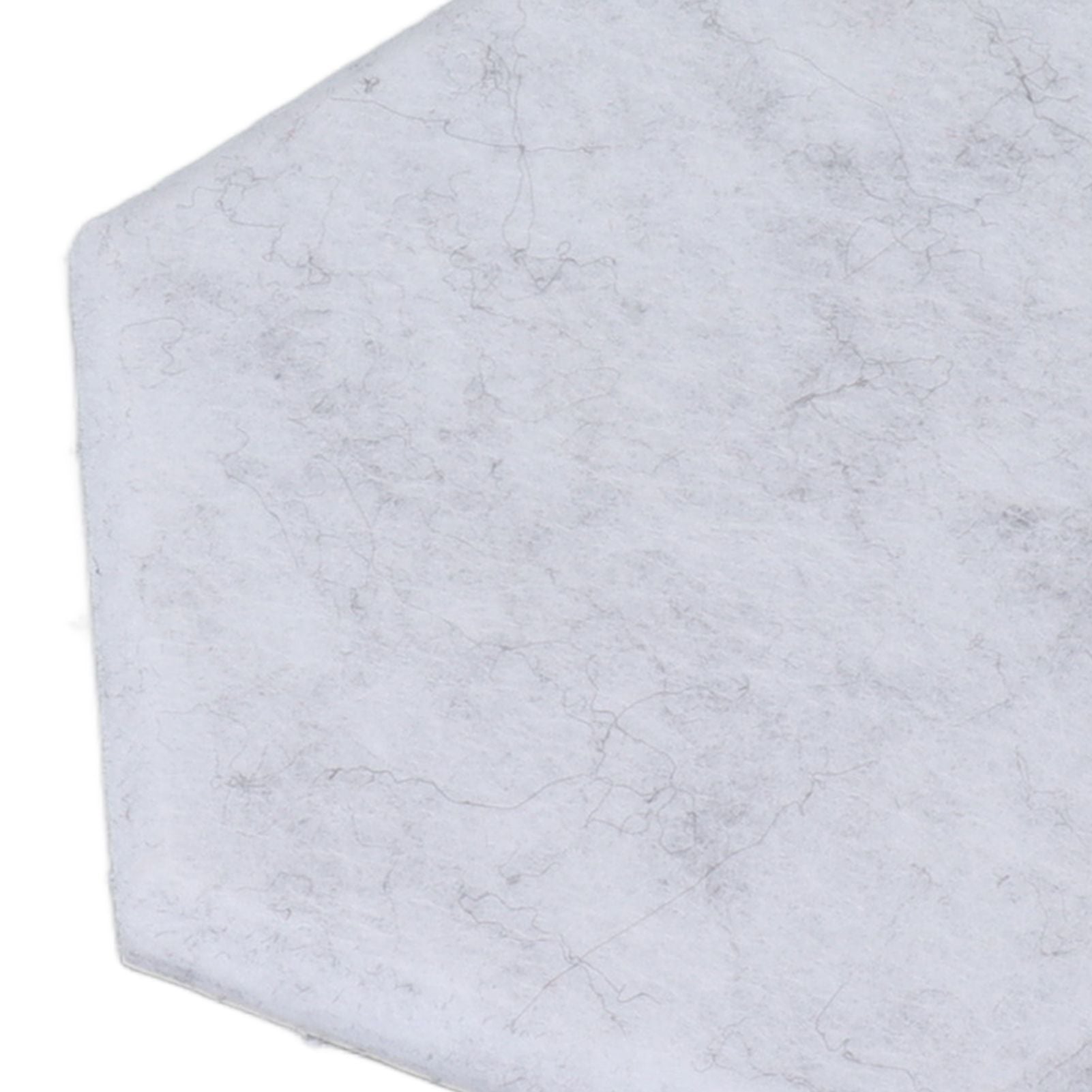 12PCS Hexagon Acoustic Panels High Density Sound Absorbing Panels Sound Proof Beveled Edge Wall Panels 14x12x7cm Silver Gray