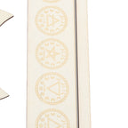 2 Pieces Wooden Tarot Card Stand Holder Stable Moon Shape and Rectangle Wooden Tarot Card Display Stand Base Type A