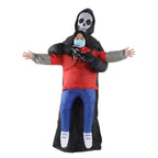 Black Scary Ghost Inflatable Costume Adult Halloween Party Funny Waterproof Cosplay Costume Props