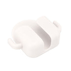 Self Adhesive Wall Mount Cell Phone Holder Wall Mount Phone Charging Holder for Home Office Bedroom White