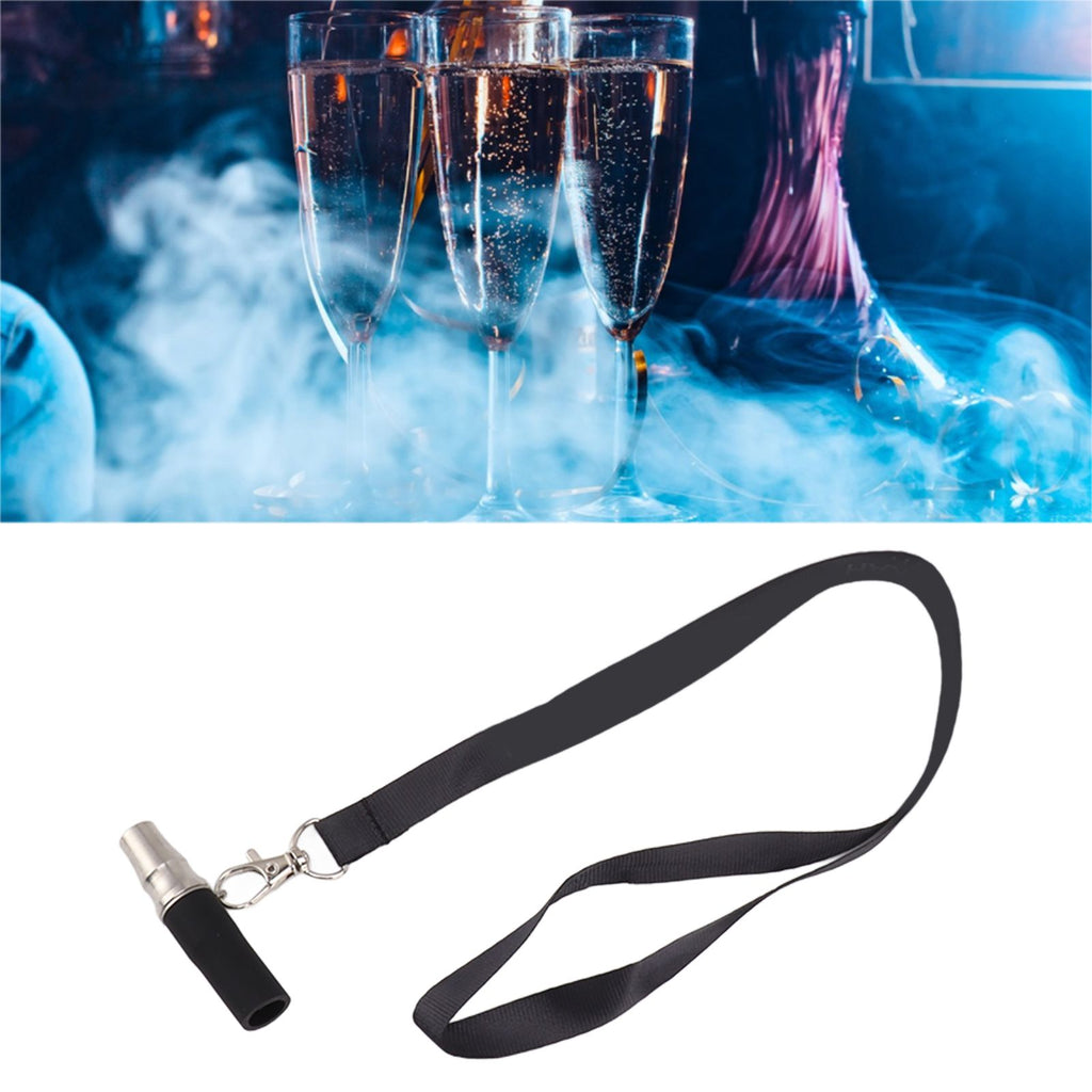 Hookah Mouthpiece Nozzle Portable Stainless Steel Hookah Mouth Tips Accessories With Lanyard