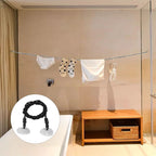 2Pcs Travel Clothesline Portable Retractable Punch Free with Sunction Cups Camping Accessories