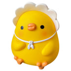 Kids Piggy Bank Cute Cartoon Money Coin Bank Anti Fall Vinyl Resin Money Bank for Boys Girls Yellow Duck