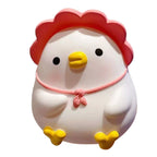 Kids Piggy Bank Cute Cartoon Money Coin Bank Anti Fall Vinyl Resin Money Bank for Boys Girls Pink Duck