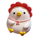 Kids Piggy Bank Cute Cartoon Money Coin Bank Anti Fall Vinyl Resin Money Bank for Boys Girls Pink Duck