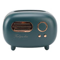 Retro Radio Shape Tissue Cover Box Vintage Radio Tissue Box for Bathroom Living Room Bedroom Nightstand Desk Table Green