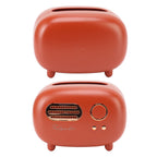Retro Radio Shape Tissue Cover Box Vintage Radio Tissue Box for Bathroom Living Room Bedroom Nightstand Desk Table Red