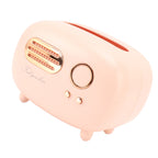 Retro Radio Shape Tissue Cover Box Vintage Radio Tissue Box for Bathroom Living Room Bedroom Nightstand Desk Table Pink