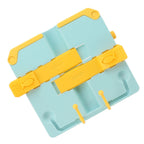 Reading Rack Foldable Portable Round Edges ABS Scratch Resistant Book Stand Holder for School Library Yellow Blue