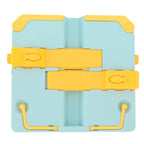 Reading Rack Foldable Portable Round Edges ABS Scratch Resistant Book Stand Holder for School Library Yellow Blue