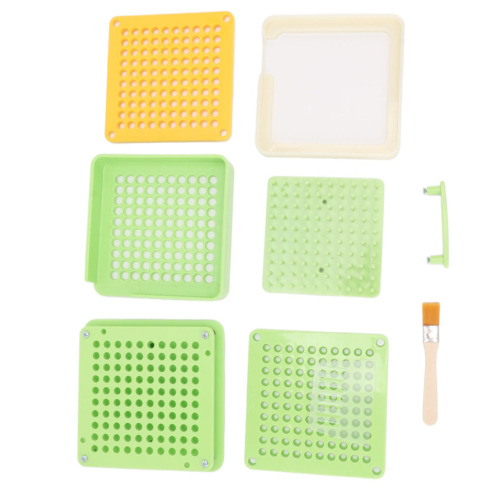 Medicine Capsule Filling Tray 100 Hole Capsule Filling Machine Capsule Filling Tool Manual Capsule Filler Light Green