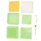 Medicine Capsule Filling Tray 100 Hole Capsule Filling Machine Capsule Filling Tool Manual Capsule Filler Light Green