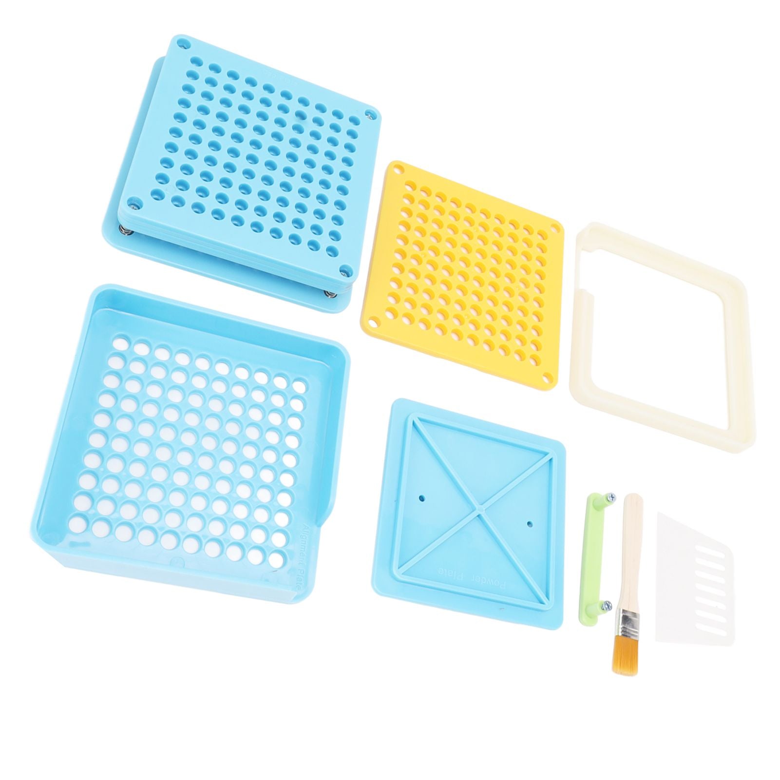 Medicine Capsule Filling Tray 100 Hole Capsule Filling Machine Capsule Filling Tool Manual Capsule Filler Blue