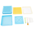 Medicine Capsule Filling Tray 100 Hole Capsule Filling Machine Capsule Filling Tool Manual Capsule Filler Blue