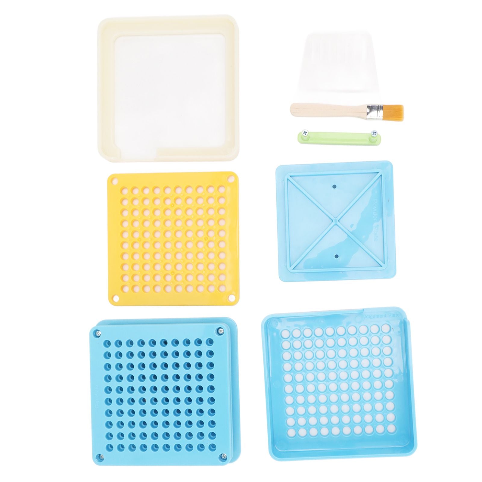 Medicine Capsule Filling Tray 100 Hole Capsule Filling Machine Capsule Filling Tool Manual Capsule Filler Blue