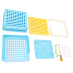 Medicine Capsule Filling Tray 100 Hole Capsule Filling Machine Capsule Filling Tool Manual Capsule Filler Blue